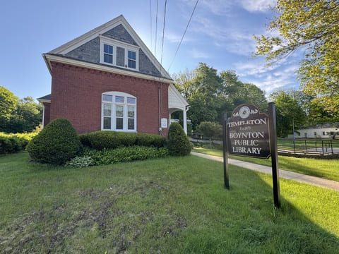 About Templeton Massachusetts Boynton Public Library