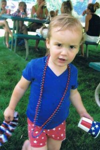 Erin sassy on the 4th of July Macchia's party c Newsletter Introduction: July 2025
