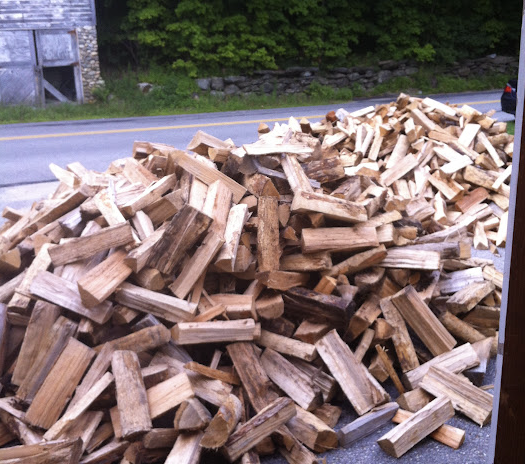 firewood dumped in driveway Central Mass firewood dumped in driveway Central Mass