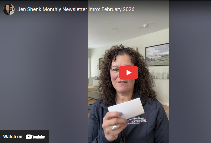 Intro Video to February 2026 Jen Shenk Newsletter